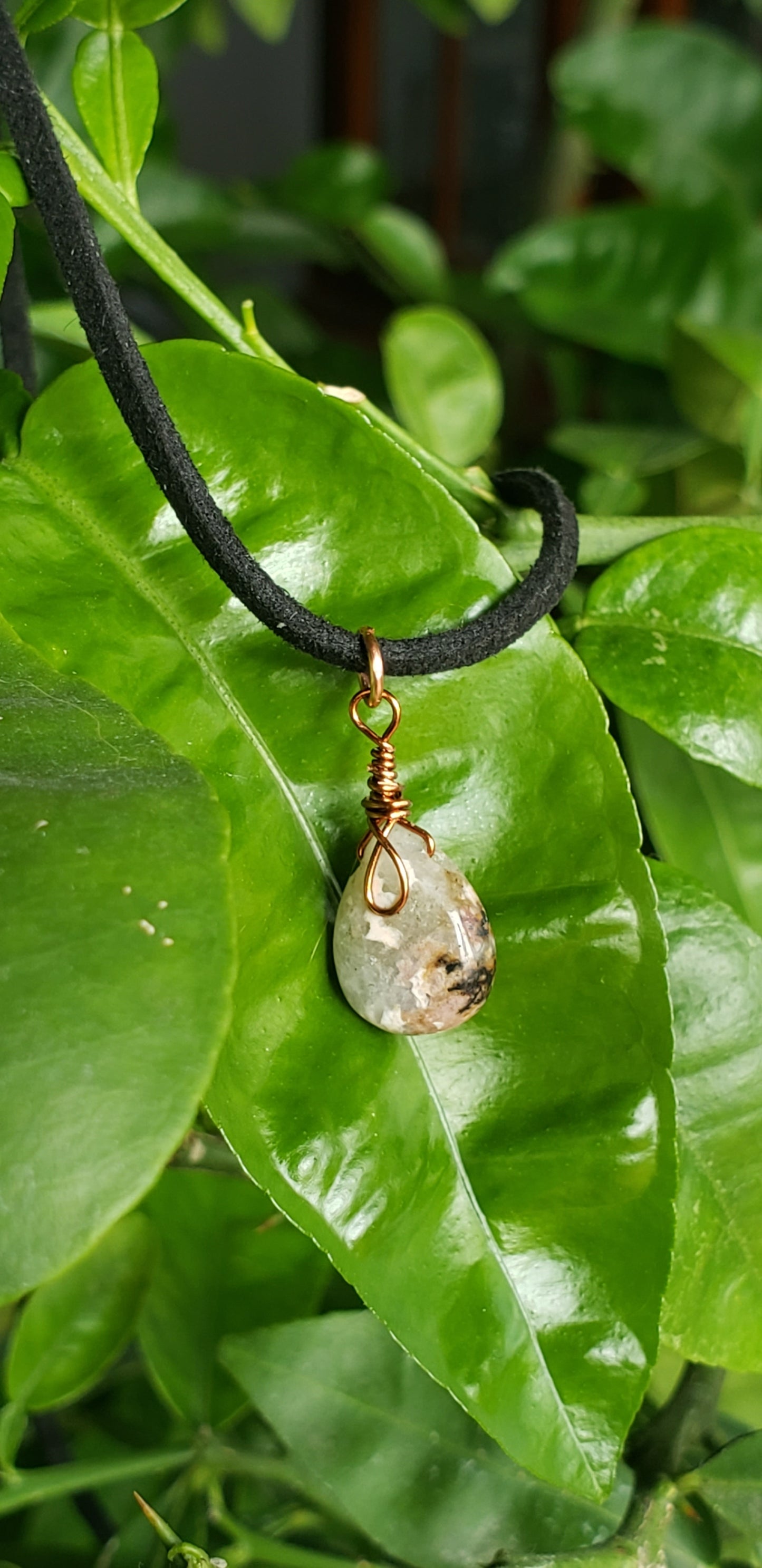 Harmony - Rhodonite Drop Pendants