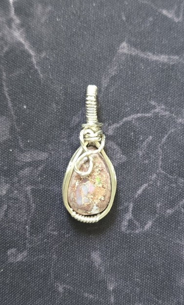 Calm Embrace - Cantera Mexican Fire Opal Pendant