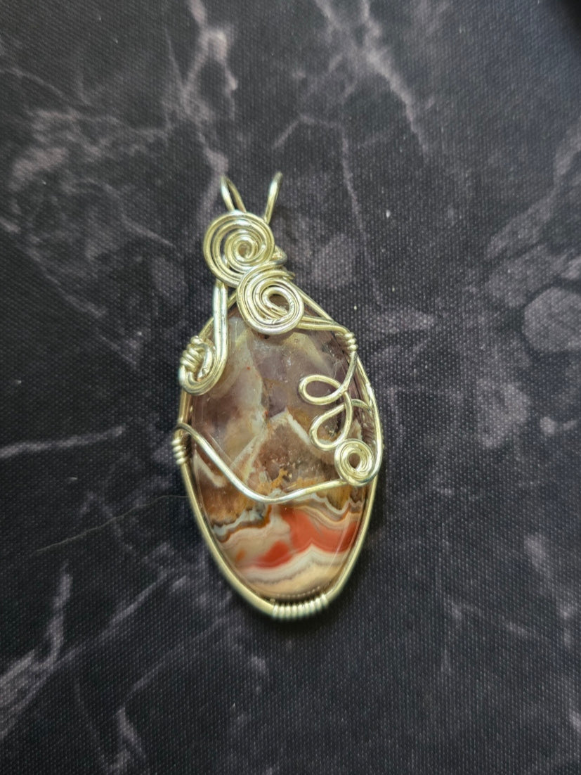 Ethereal Harmony - Amethyst Agate Pendant