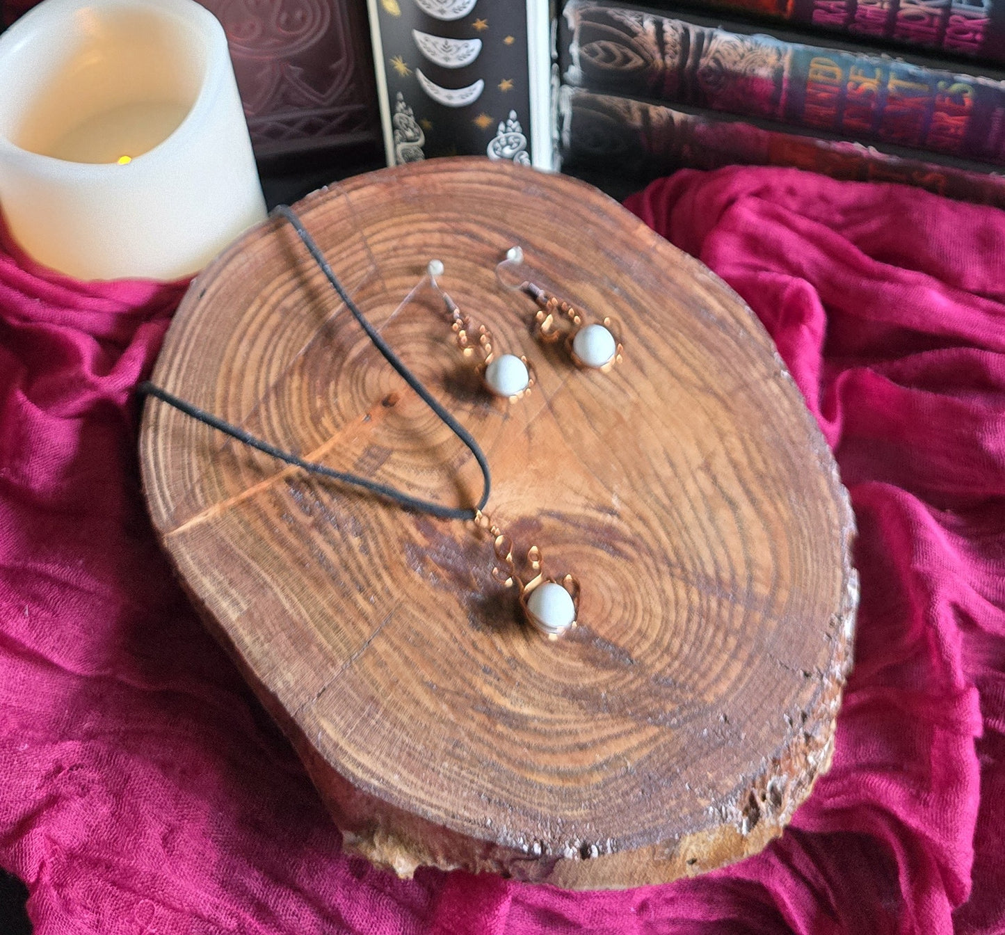 Howlite Wrapped Coffee Cup Set