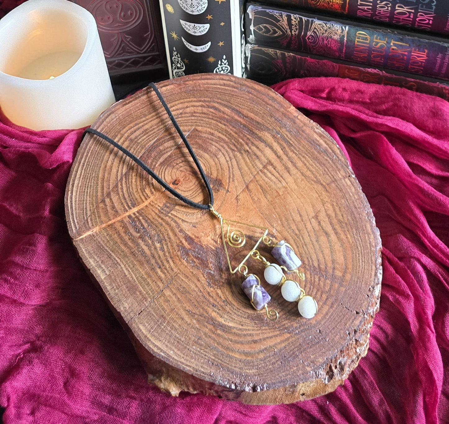 Enchanting - Amethyst & Morganite Triangle