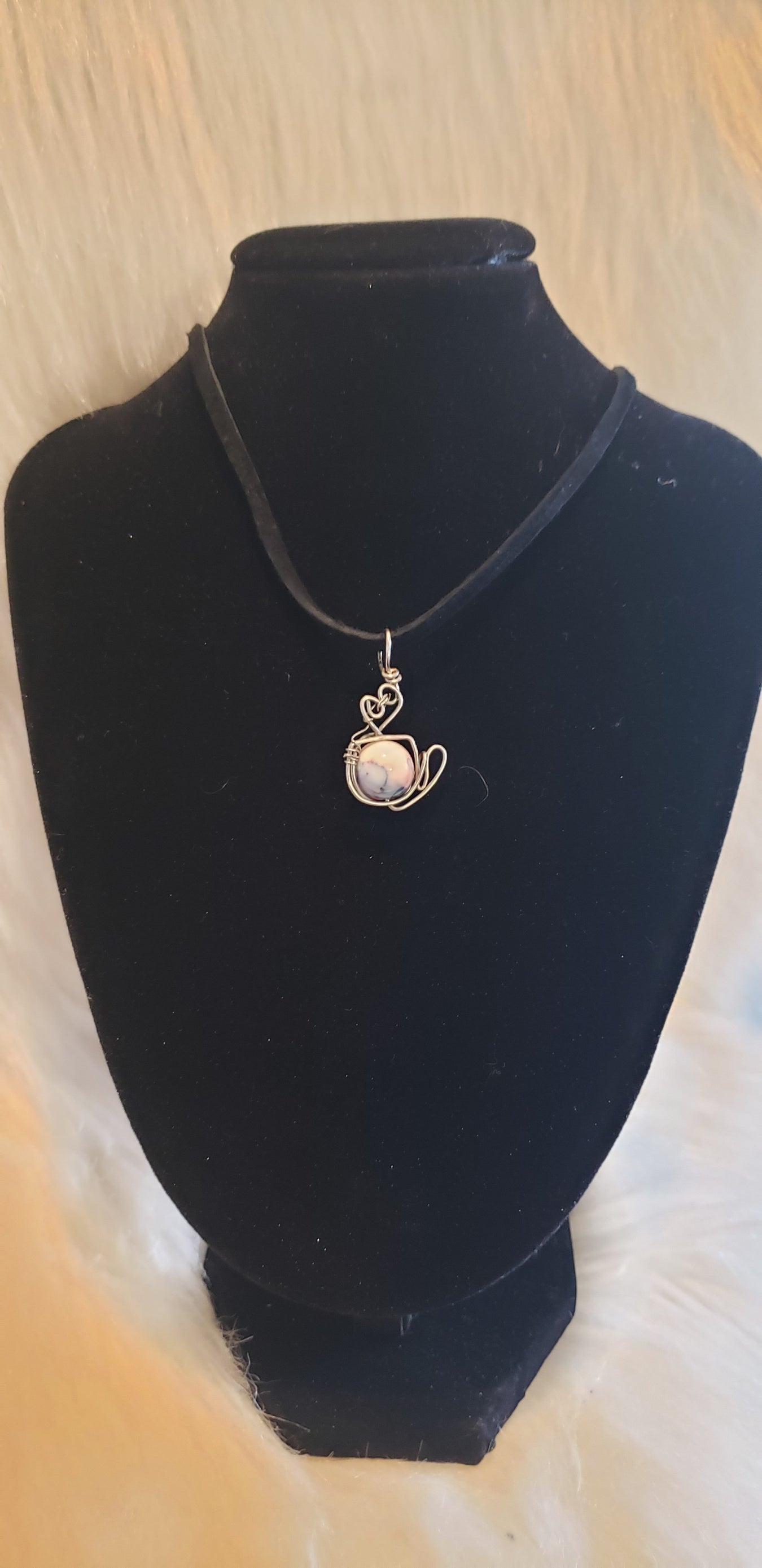 Wire Wrapped Coffee/Tea Cup Pendants