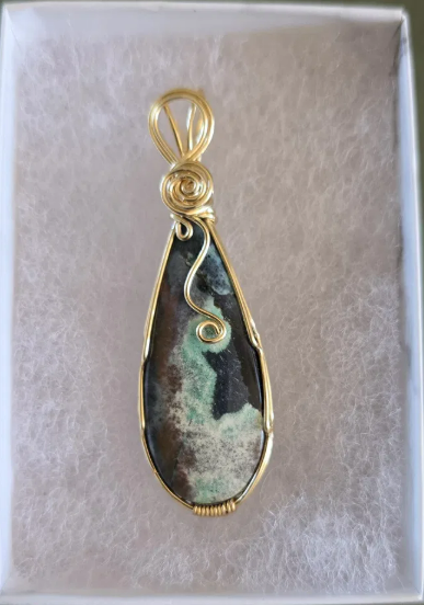 Midnight Bloom (Blue Chilean Opal)