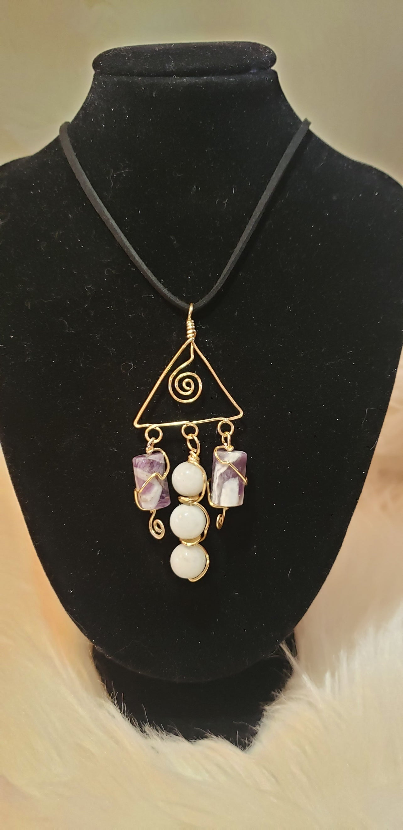 Enchanting - Amethyst & Morganite Triangle