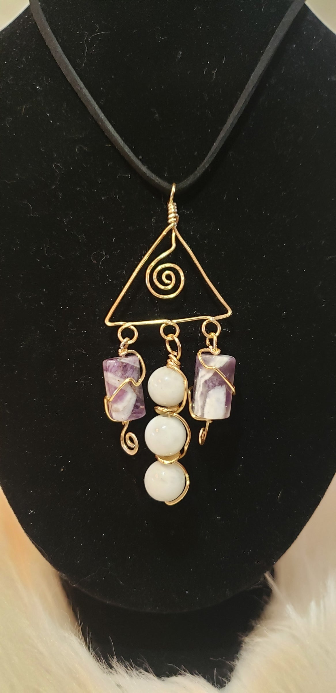 Enchanting - Amethyst & Morganite Triangle