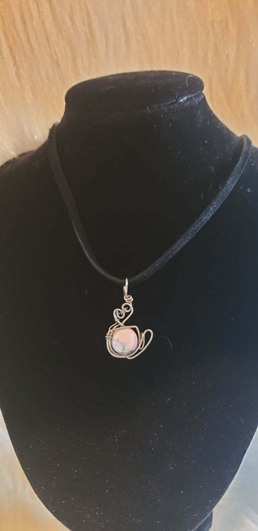 Wire Wrapped Coffee/Tea Cup Pendants